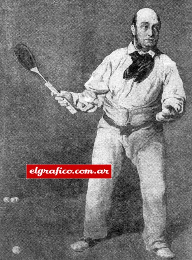 Clásico jugador de pelota vasca.