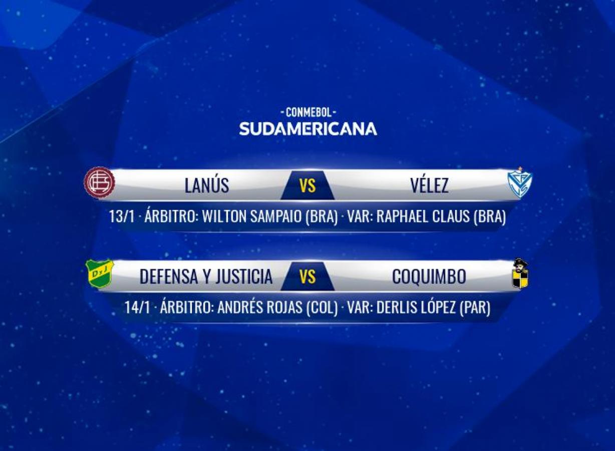 Las designaciones arbitrales para los desquites de semifinales de Sudamericana.
