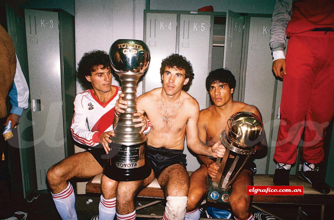 En Japón sumó la Intercontinental 86 al título de México. Ruggeri y Enrique, igual.