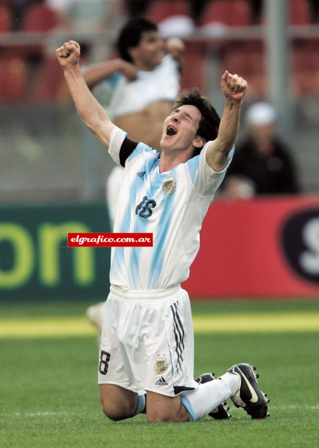 El grito y la emoción de ser campeón del Mundo Sub20 con la albiceleste.
