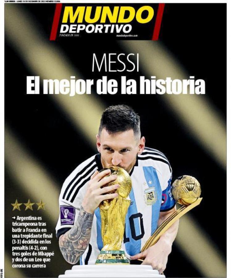 Imagen Mundo Deportivo, contundente: "El mejor de la historia".