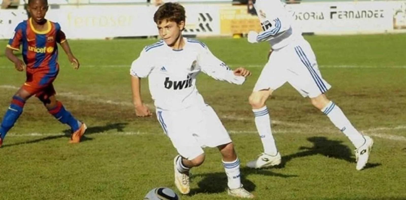 Imagen Julián Álvarez cuando estuvo a prueba en Real Madrid.