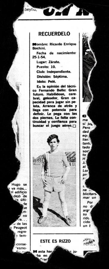 Imagen EL OJO DE EL GRÁFICO. El 3 de noviembre de 1970 se publica un recuadro con un pibe de 16 años que pintaba. “Recuerdelo” decía el título.