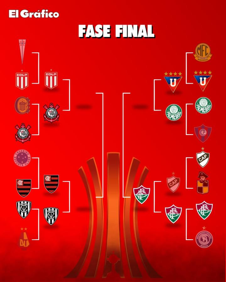 Imagen El cuadro de las semifinales de la Conmebol Sudamericana.