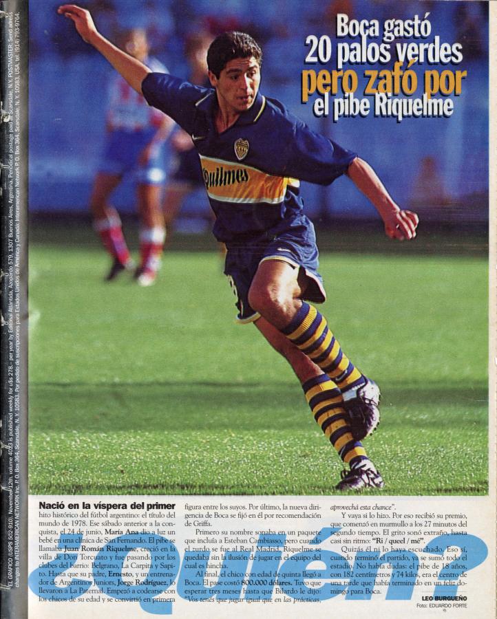 Imagen Riquelme Juan Roman Boca 1996