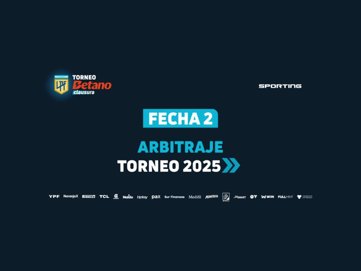 Árbitros confirmados para la segunda fecha del Torneo Clausura | El Gráfico