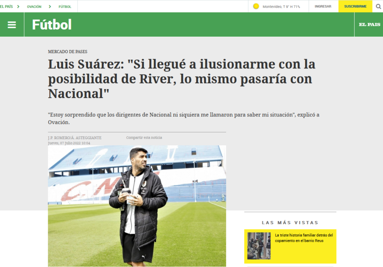 Imagen La nota en Ovación.