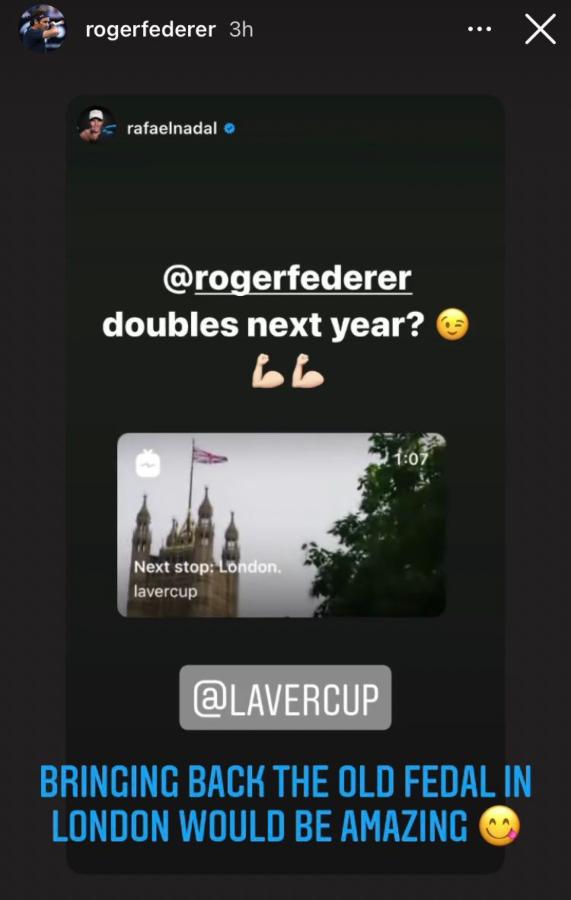 Imagen El guiño de Nadal fue respondido por Federer.