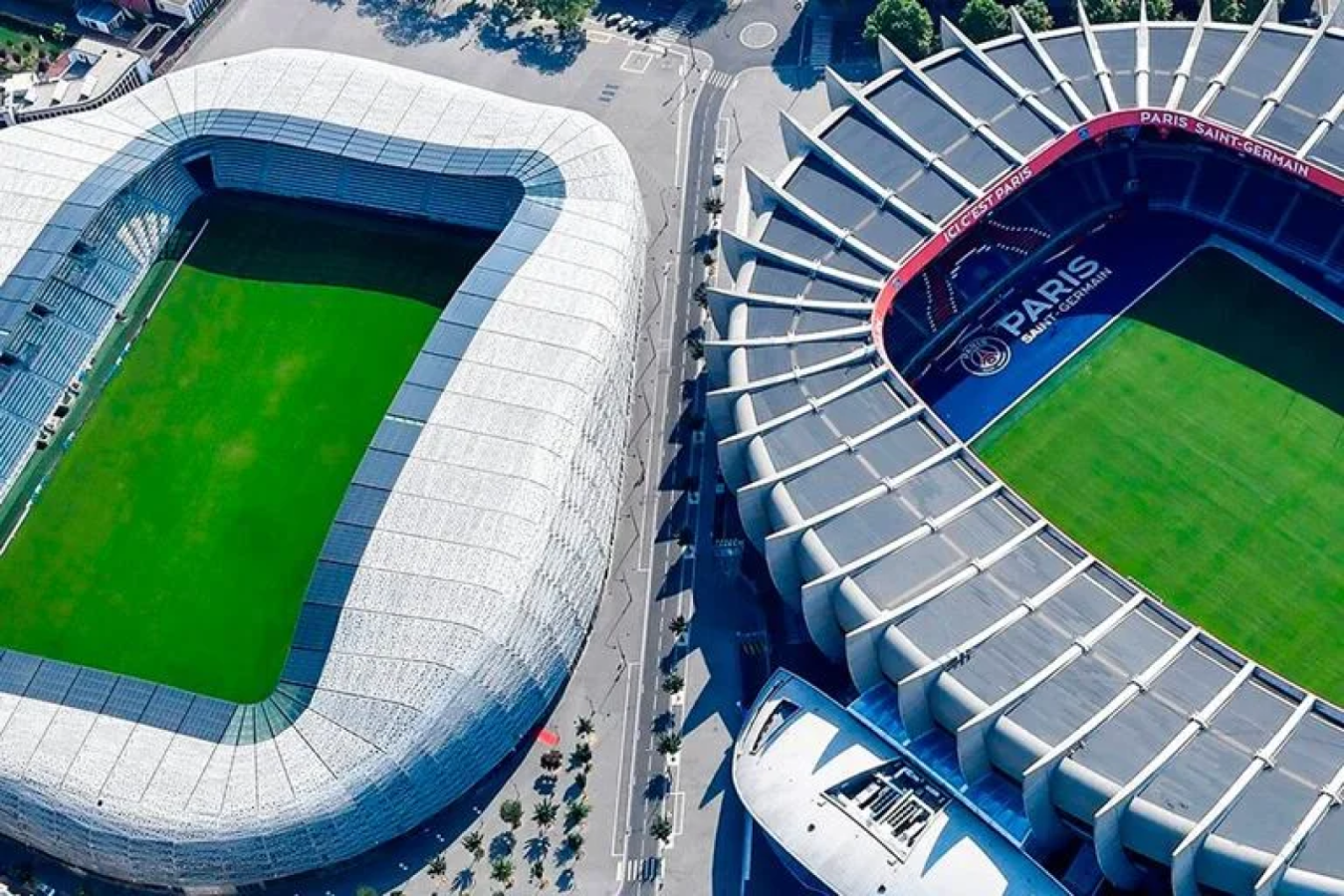 Imagen Los estadios de PSG y París FC: sólo 44 metros los separan.