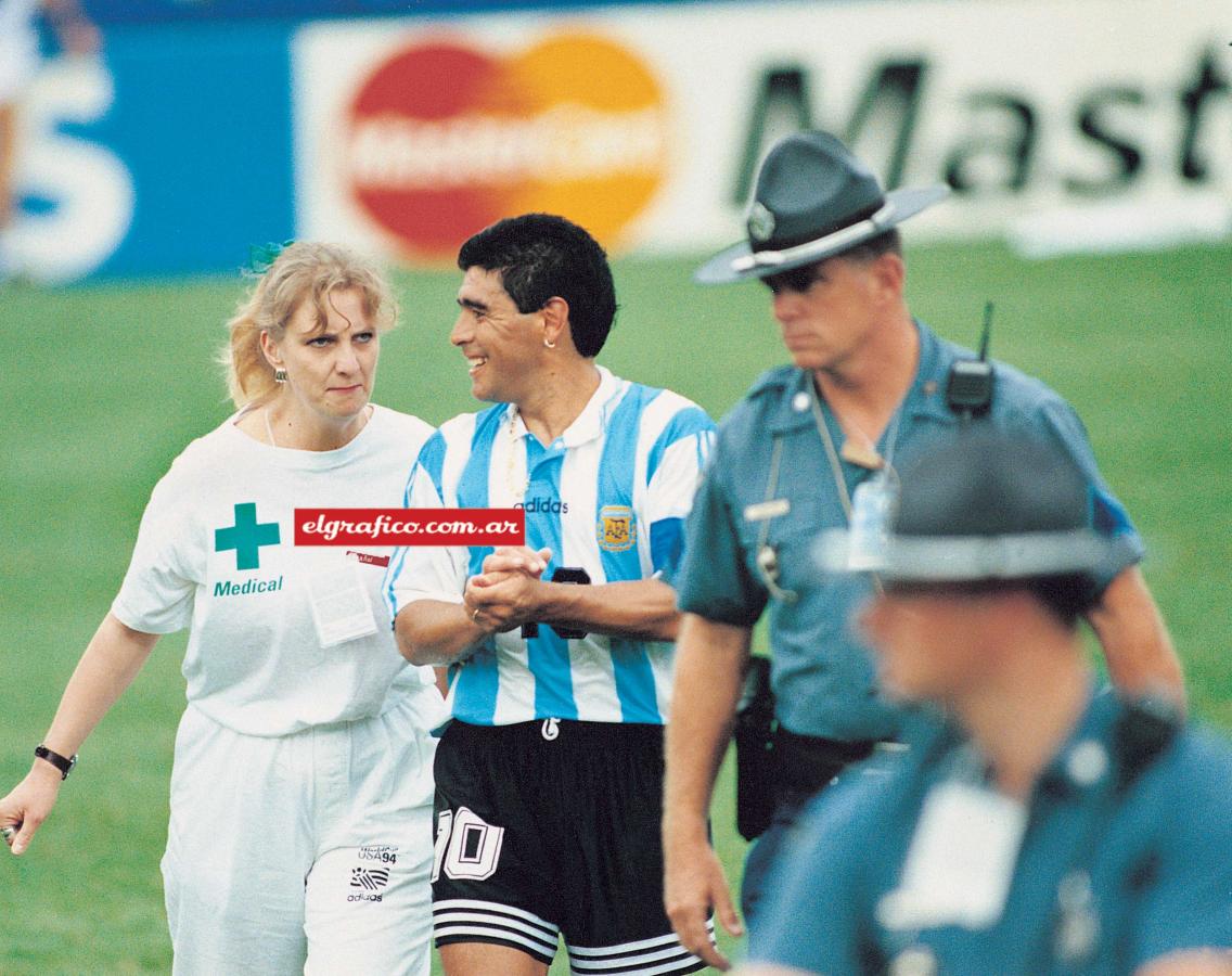 Imagen Diego Maradona en Estados Unidos 1994.