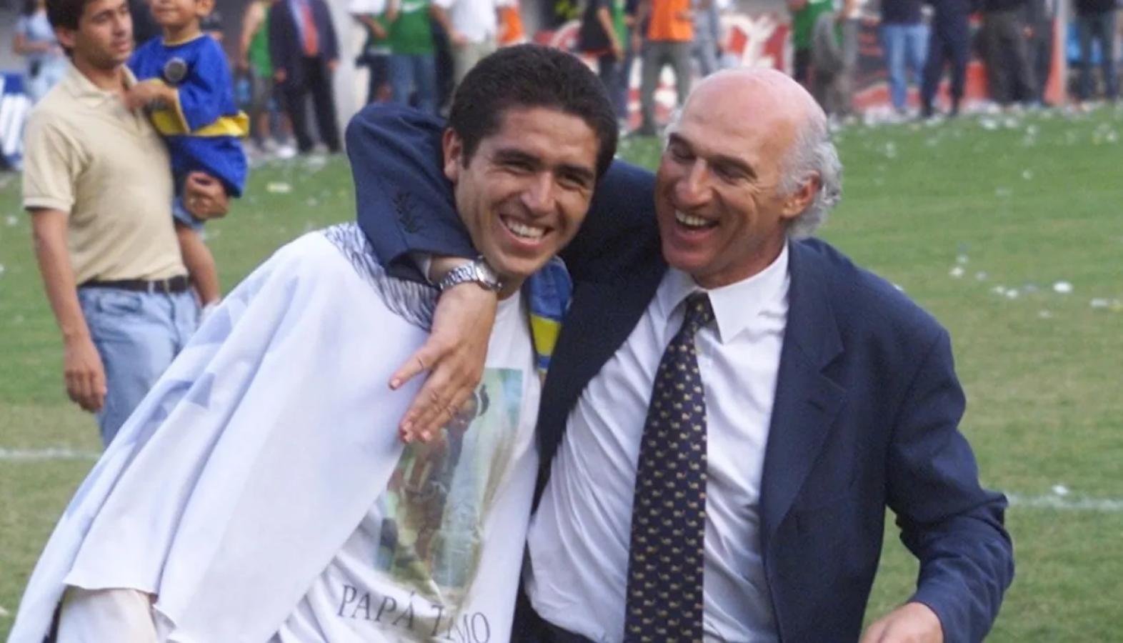 Imagen Riquelme y Bianchi, los dos hombres más importantes de la historia de la Libertadores.
