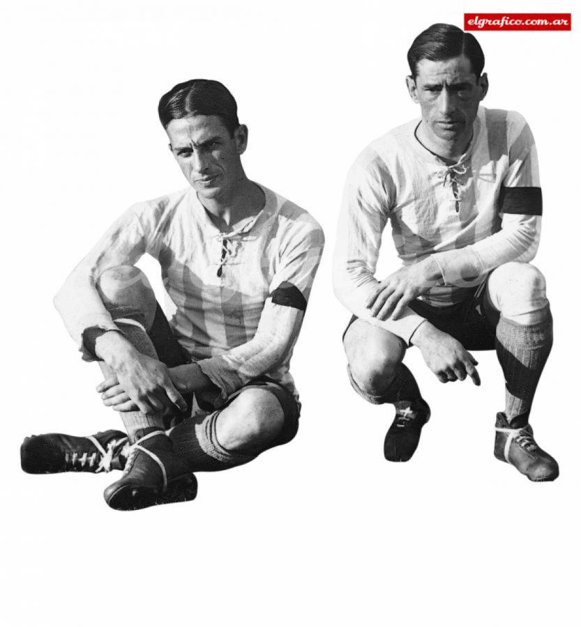 Imagen Natalio Perinetti y Pedro Ochoa, juntos fueron campeones con Racing en 1919, 1921 y 1925