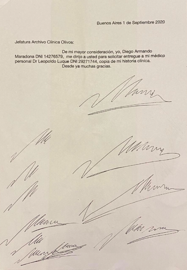 Imagen Las "prácticas" de la firma encontradas en la casa de Luque