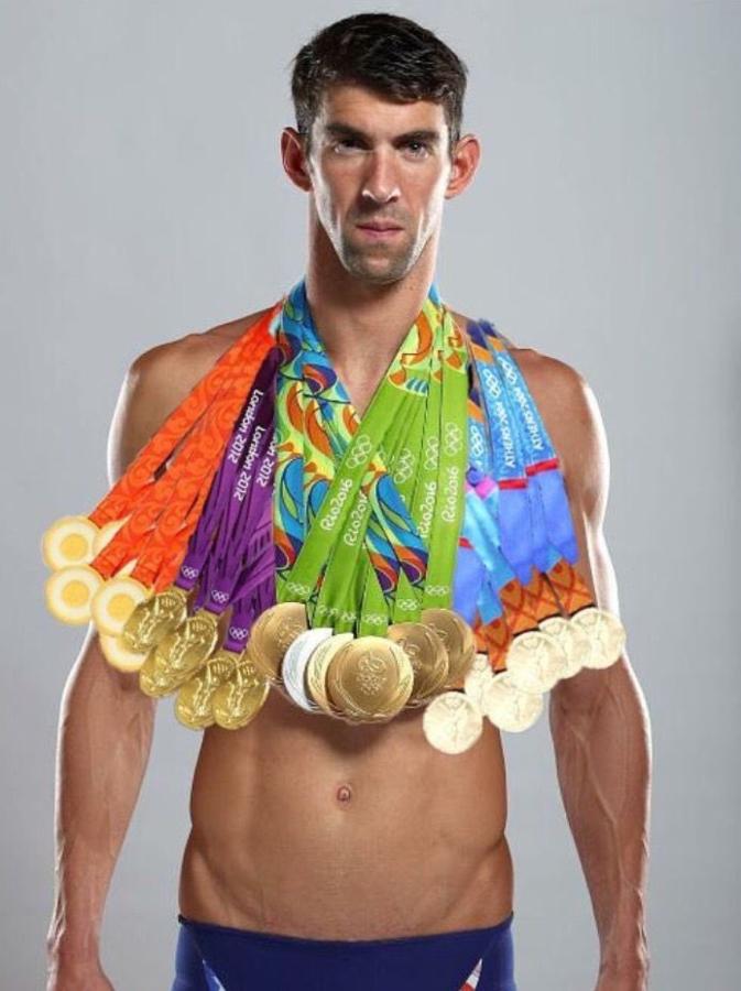 Imagen Michael Phelps encabeza el ránking elaborado por ESPN.