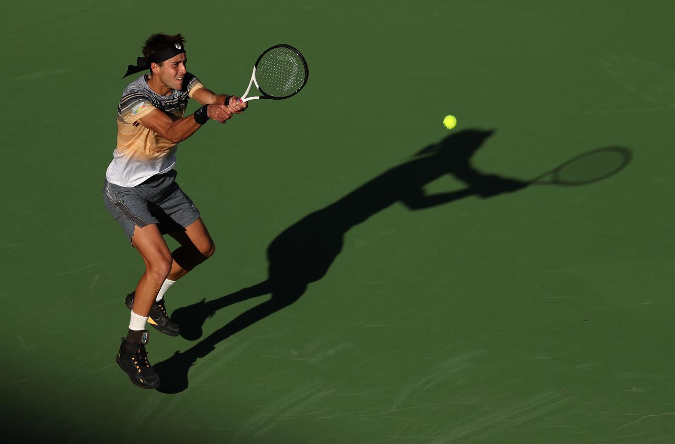 Imagen Etcheverry tuvo una de sus primeras grandes apariciones en el circuito frente a Murray en Indian Wells. Foto: AFP