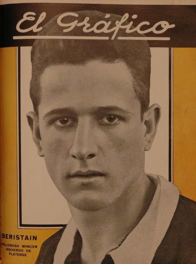 Imagen Beristain en la Tapa de El Gráfico en 1931. Edición 638.