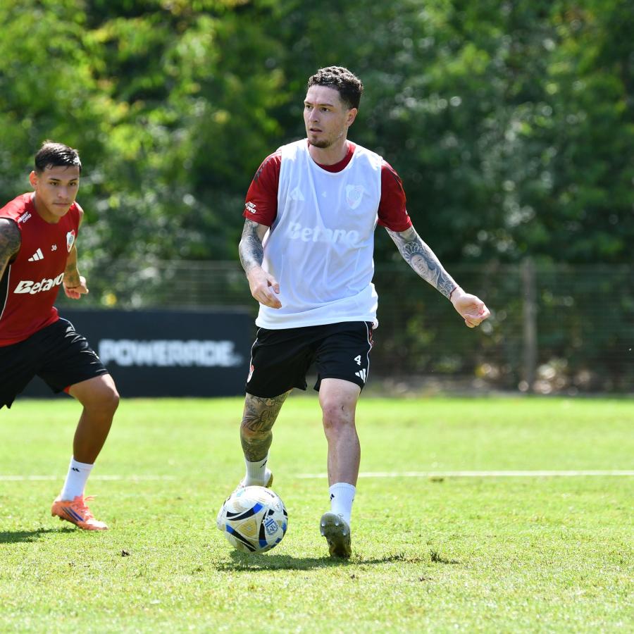 Imagen Aníbal Moreno sumaría ante Peñarol sus primeros minutos con la camiseta de River.