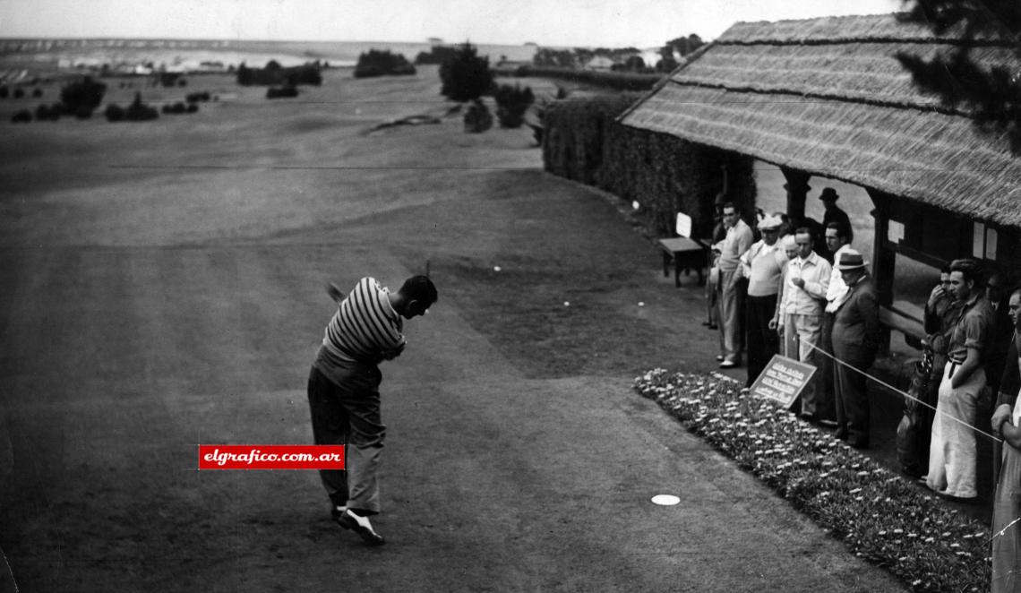 Imagen Campeón en el Abierto del Sur. En la cancha del Mar del Plata Golf Club, Marzo de 1947. 