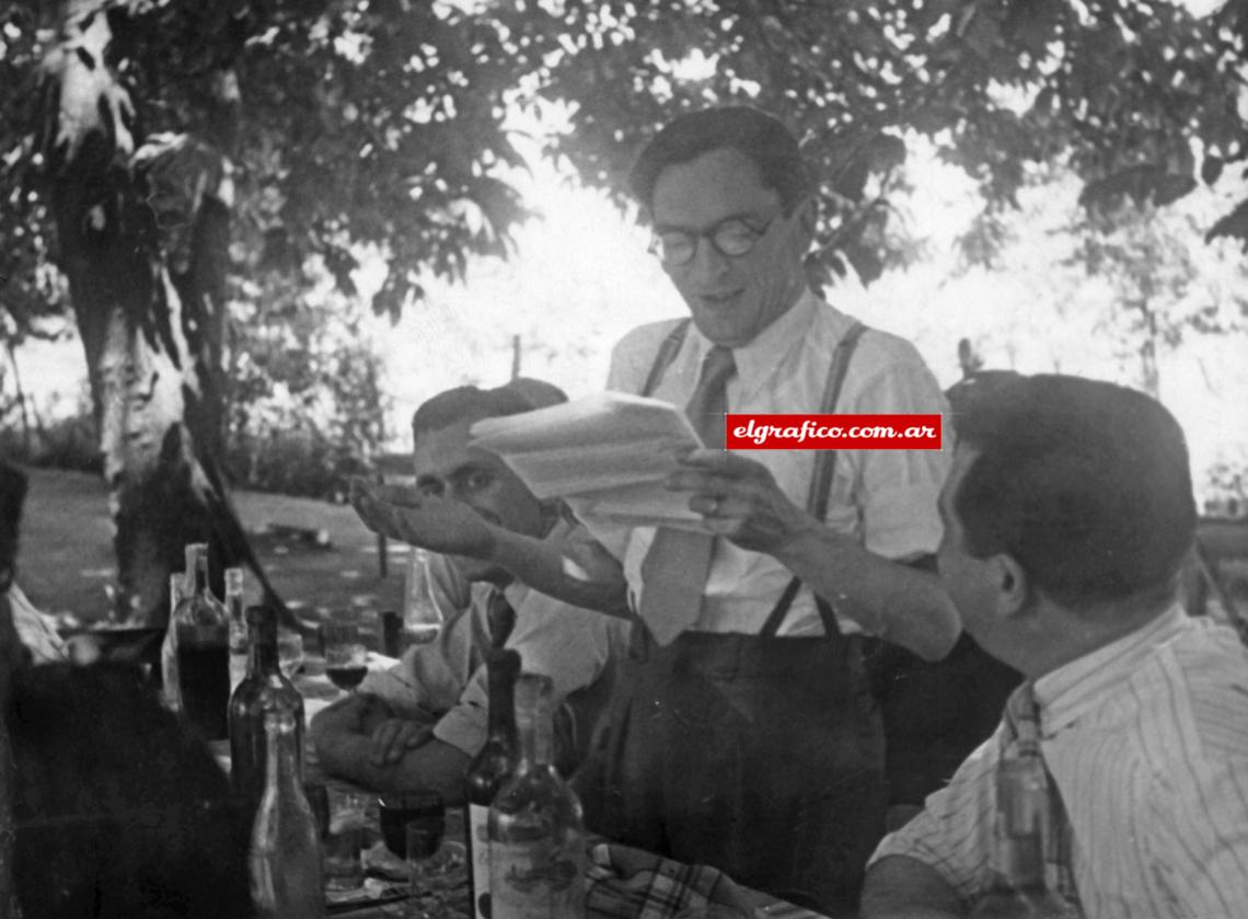 Imagen Frascara en el almuerzo del Círculo de cronistas deportivos en Chile (1941).