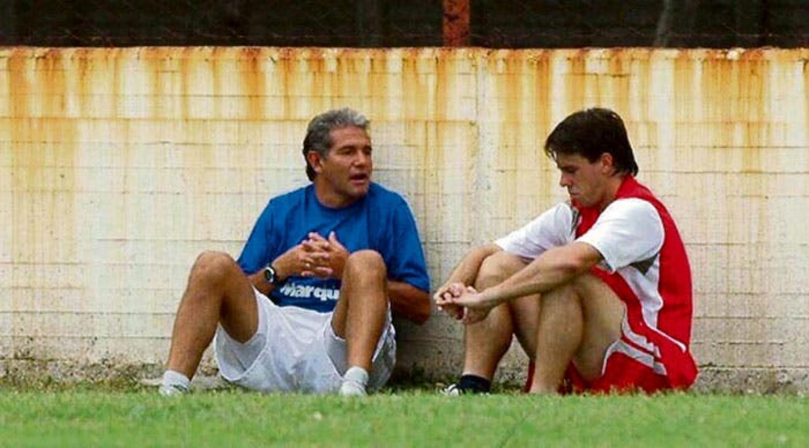 Imagen Burruchaga y Pusineri, allá por 2006, una relación marcada por las diferencias
