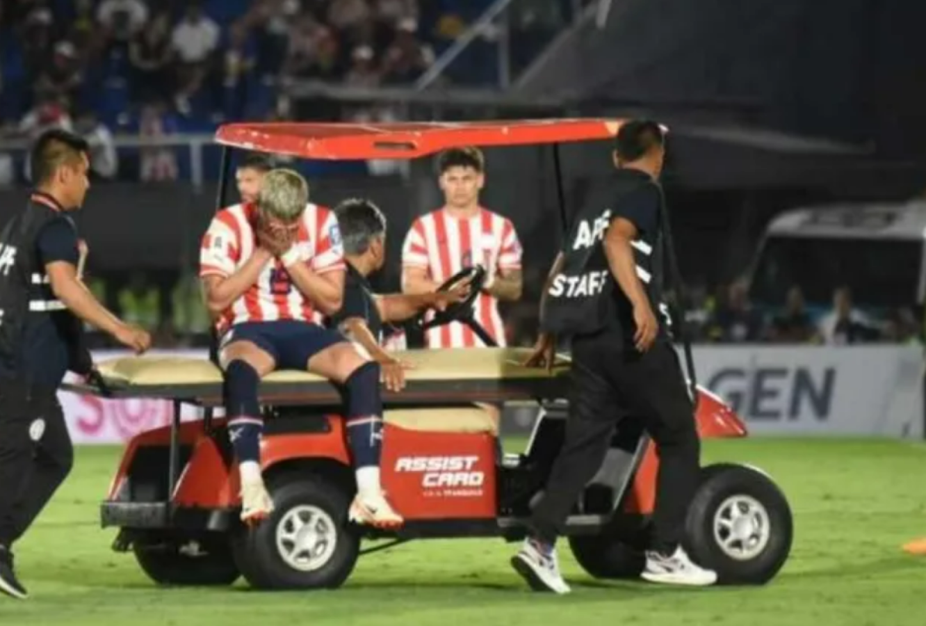 Imagen Ramón Sosa, de Talleres, no sufrió dolencia ósea.