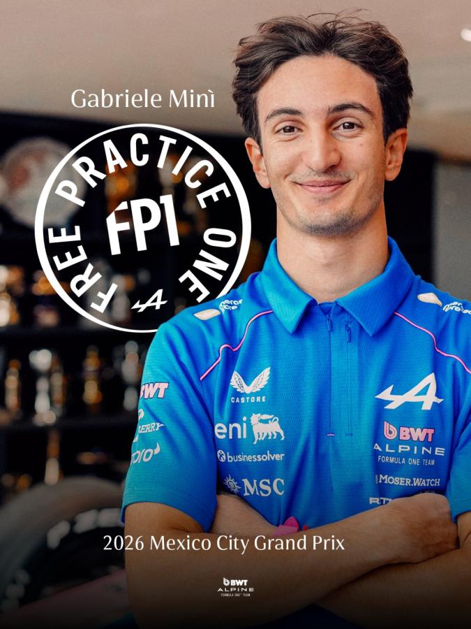 Imagen Gabriele Minì reemplazará a Colapinto en la FP1 del GP de México.