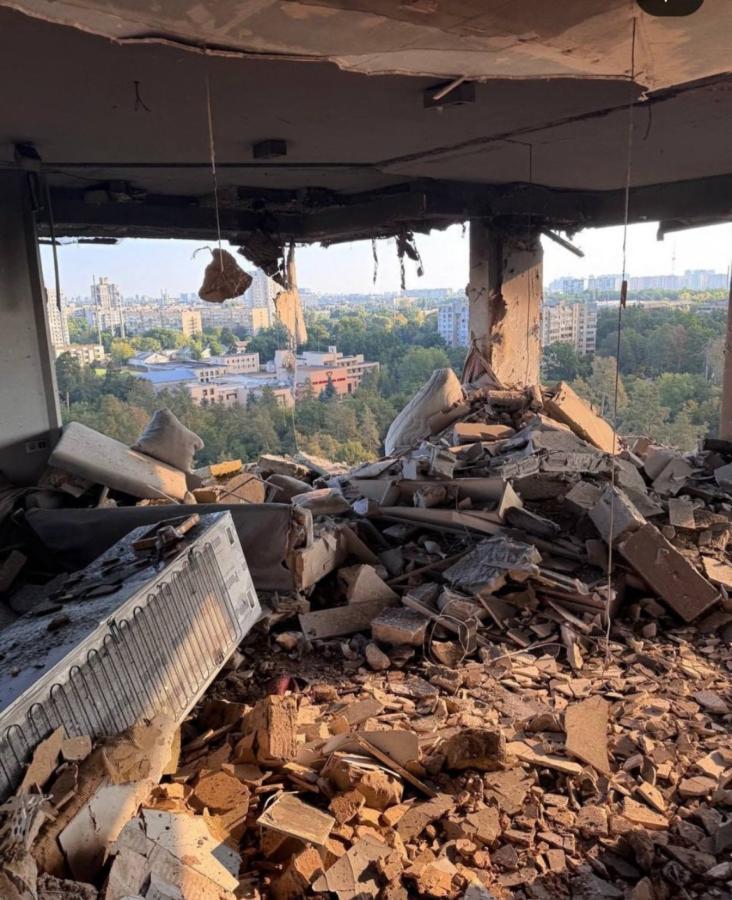 Imagen Así quedó el interior del departamento donde vive la familia de Georgiy Sudakov.