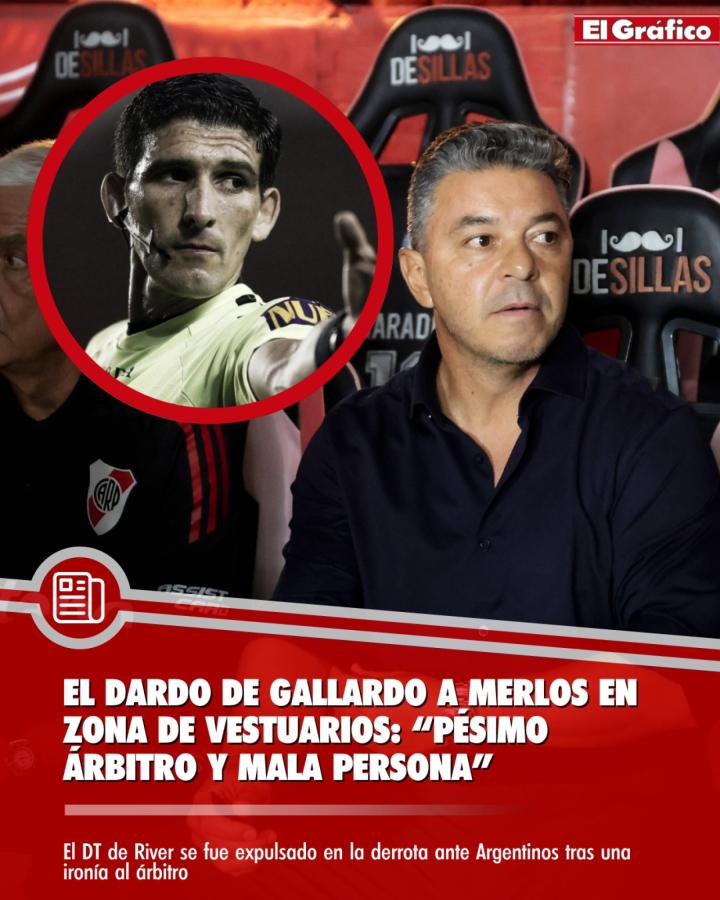 Imagen Gallardo y Merlos habrían tenido otro episodio post partido.