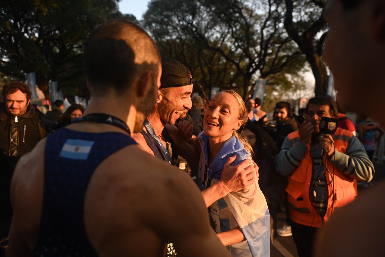 Imagen La emoción de Florencia Borelli al cruzar la línea de llegada