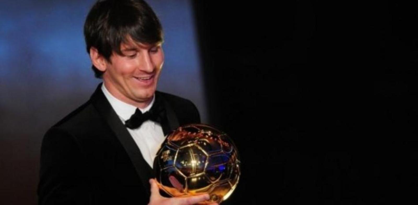 Imagen El Balón de Oro de Messi en 2010.