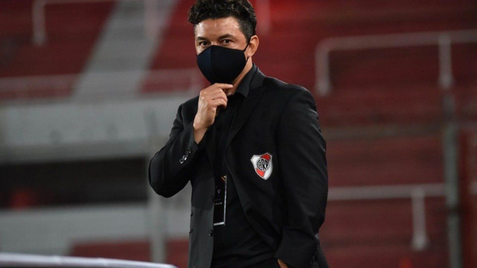 Marcelo Gallardo, por otra jornada épica en Brasil.