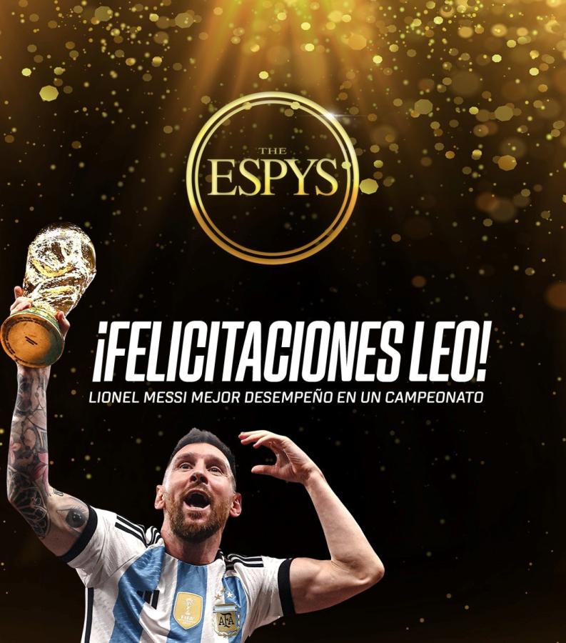 Imagen Messi, ganador en los ESPYS