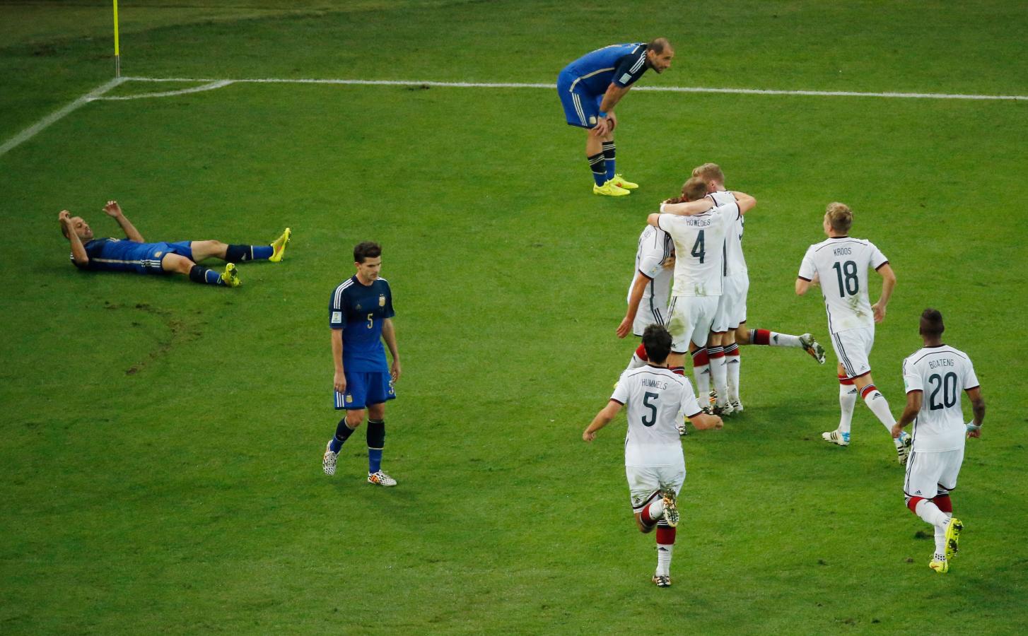 Imagen Fernando Gago, tras el gol de Götze en la final del Mundial 2014.
