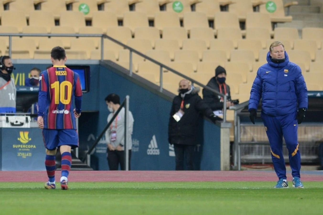 Imagen La primera expulsión de Messi en Barcelona en 753 partidos jugados