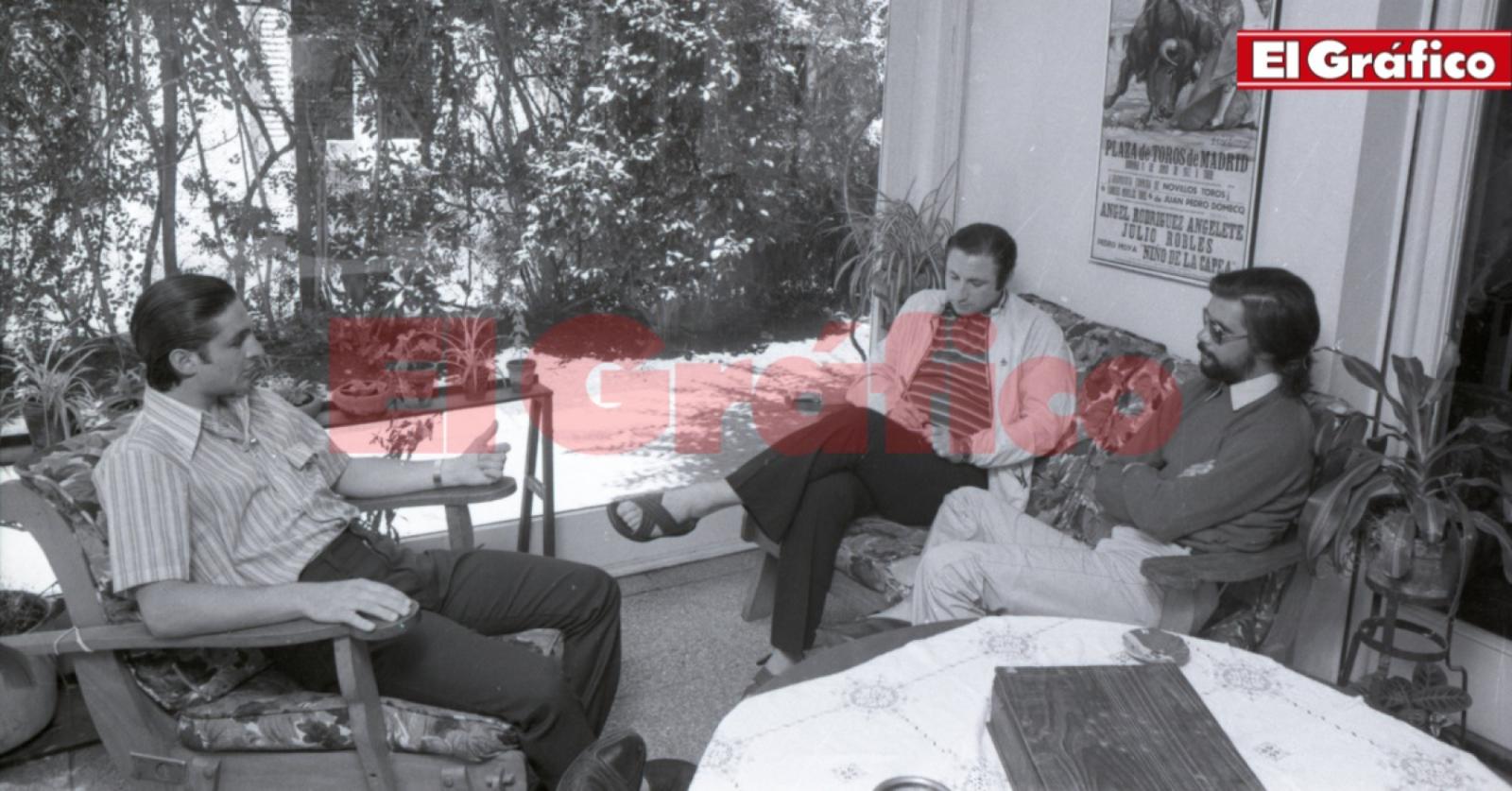 Imagen Delgado, Canessa y Cherquis Bialo, en Carrasco, en 1973.