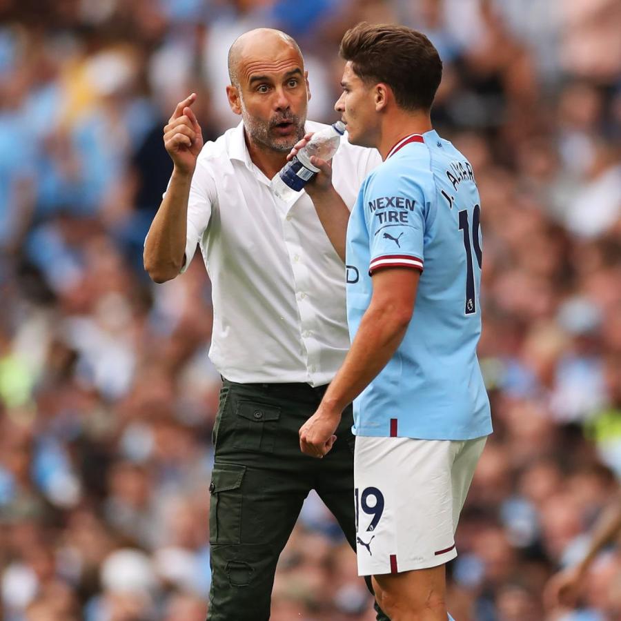 Imagen Julián Álvarez tuvo un cruce dialéctico con Guardiola en los últimos días. Sus días en Manchester están contados.