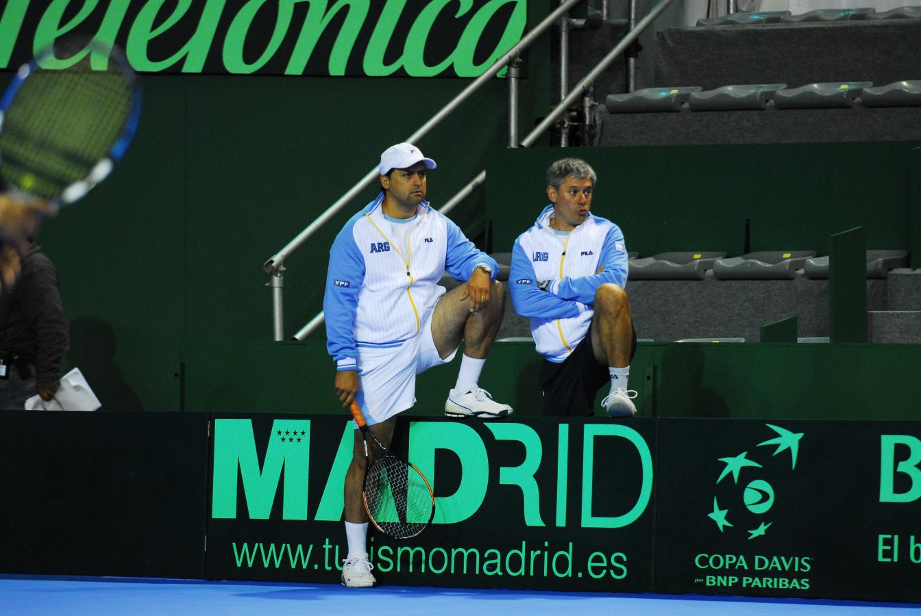 Imagen Luli Mancini, el capitán de Argentina en la Copa Davis 2008.