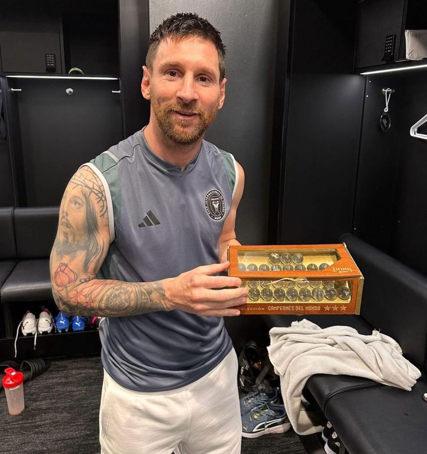 Imagen Messi y su regalo especial.
