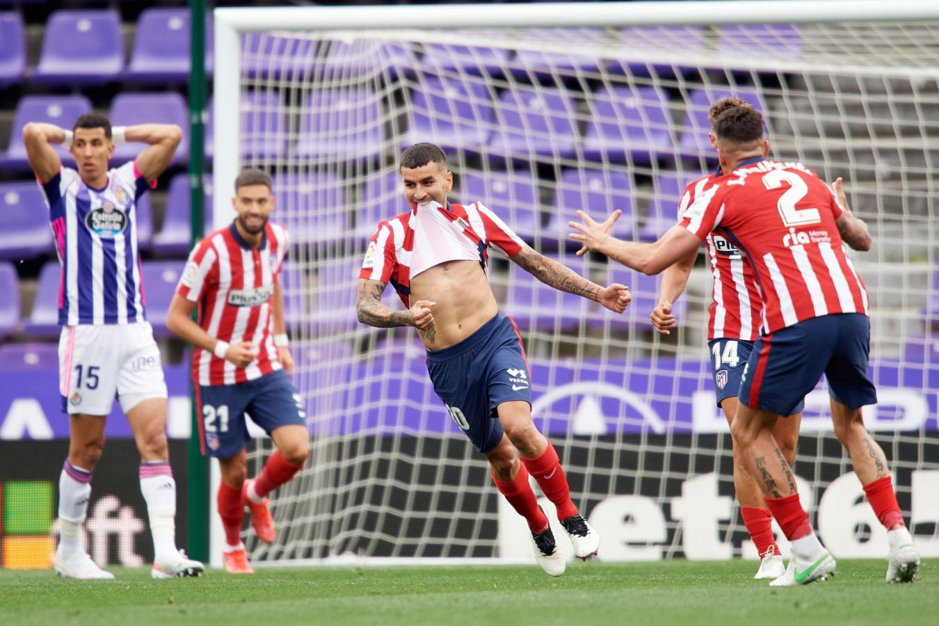 Imagen Ángel Correa acaba de marcar el golazo que metió en partido al Atlético de Madrid. Gran cierre de temporada para el rosarino, que estará en la Copa América.