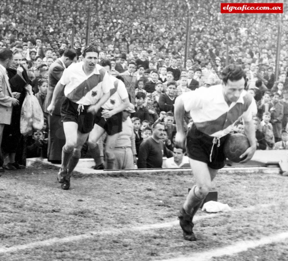 Imagen  Ángel Labruna y Félix Loustau. Jugaron juntos 16 años. Se entendían de memoria y mareaban a sus rivales con sus combinaciones. Entre 1942 y 1957 ganaron ocho campeonatos para River Plate.