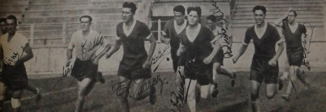 Imagen Esta foto es de esos días en que me anunciaron que iría a Brasil con el equipo superior. Malazzo, Sirni, Tello, Juárez, Cuello, Bernabé Ferreyra, Alberico, Lamas y Nolo Fererira.