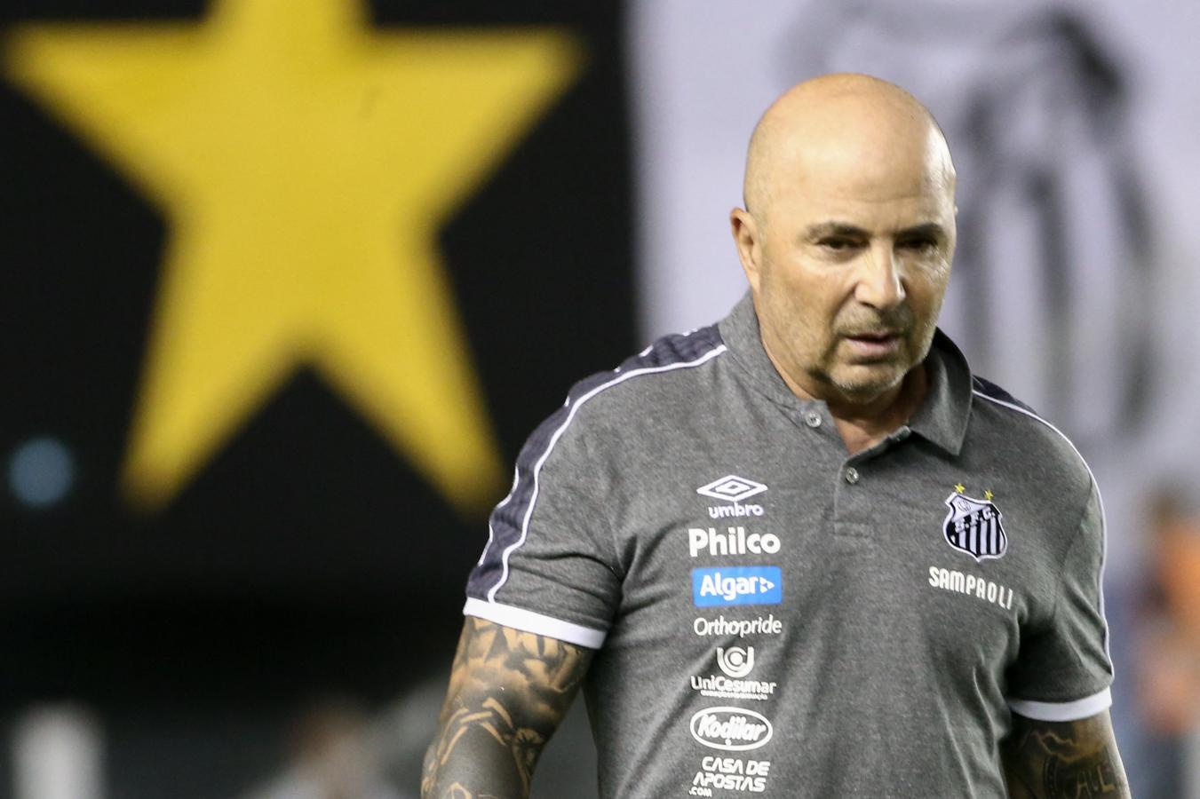 Imagen Jorge Sampaoli dejó un gran recuerdo en Santos en 2019 (AFP).