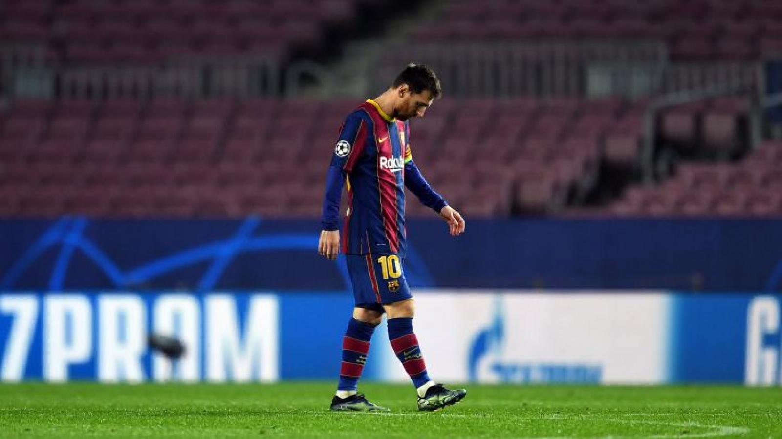 Imagen Messi y una postal repetida, frustración e impotencia.
