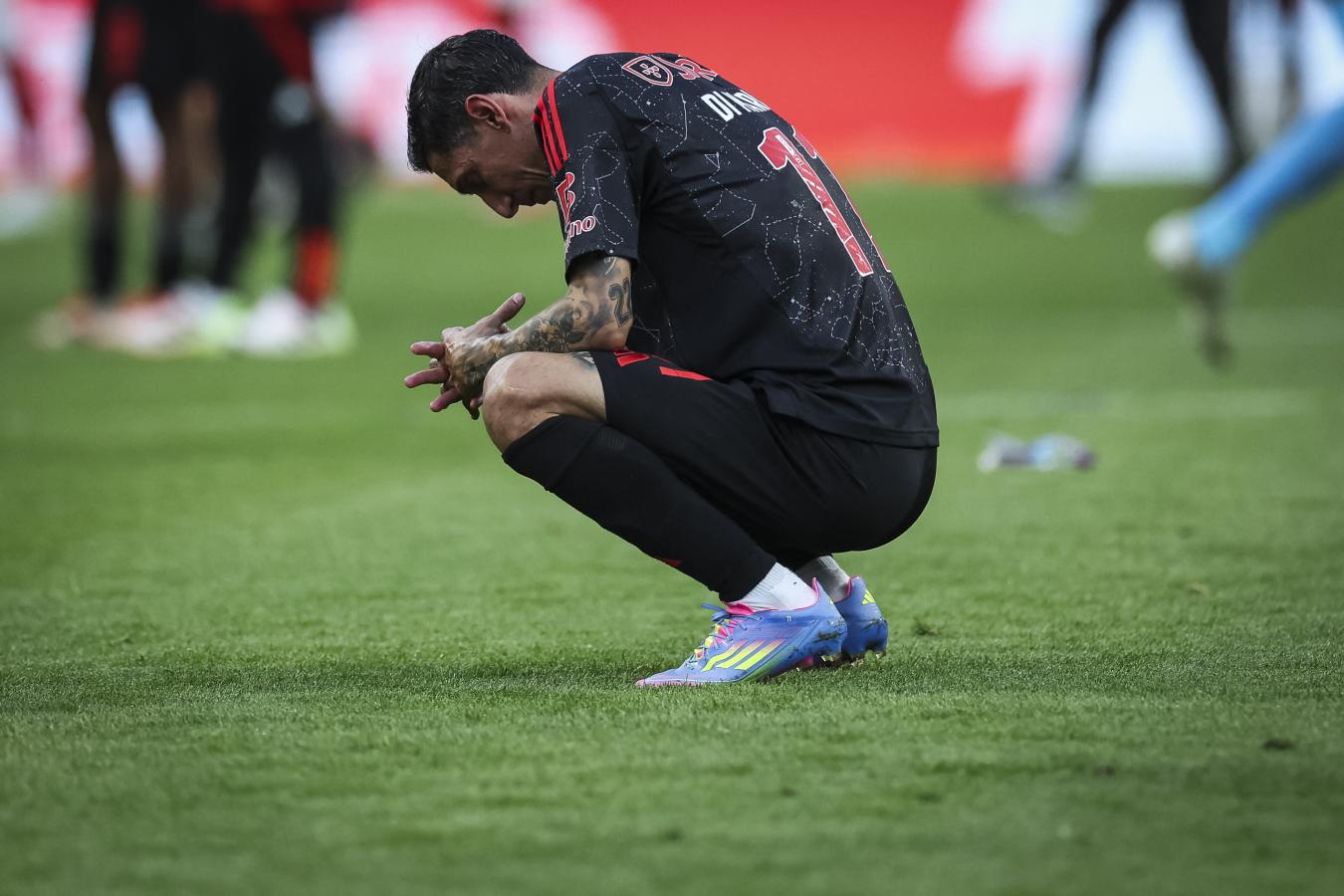 Imagen La desazón de Ángel Di María por no poder consagrarse. Foto: AFP