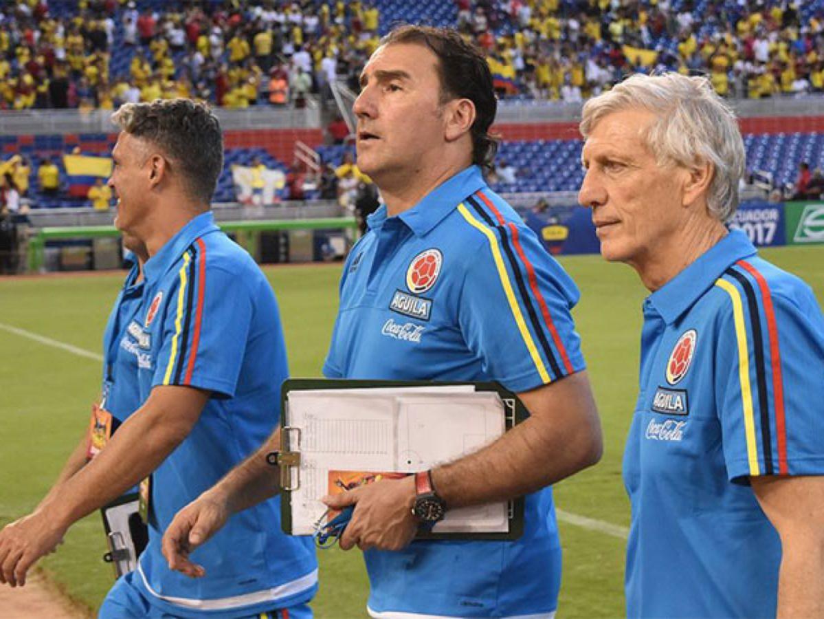 Imagen Néstor Lorenzo, junto con Pekerman en la Selección de Colombia.
