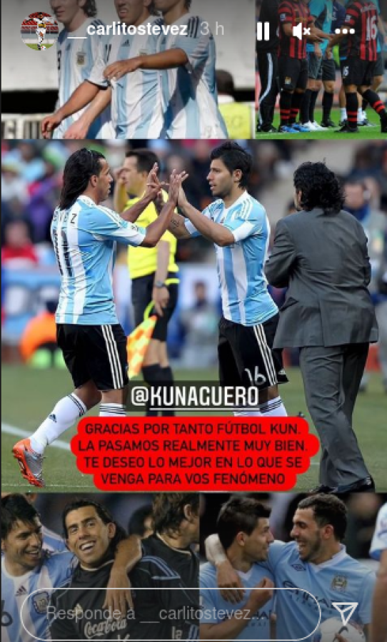 Imagen El saludo de Carlos Tevez.