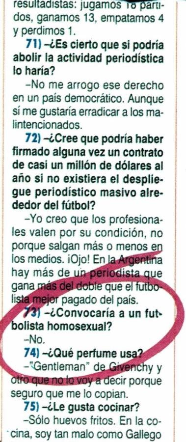 La respuesta que trajo polémica.