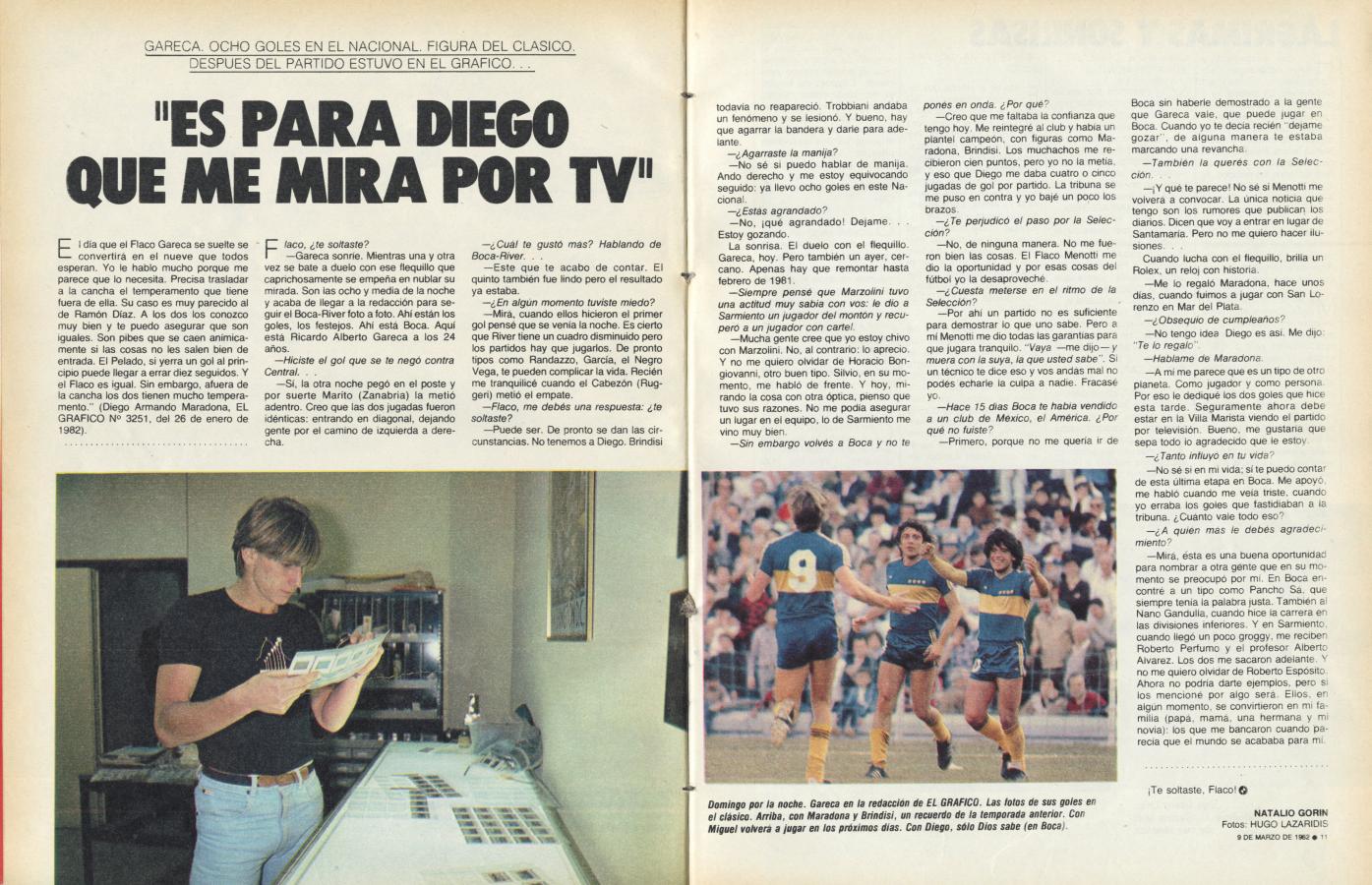 Imagen Gareca, la figura del clásico, le dedica su actuación a Maradona