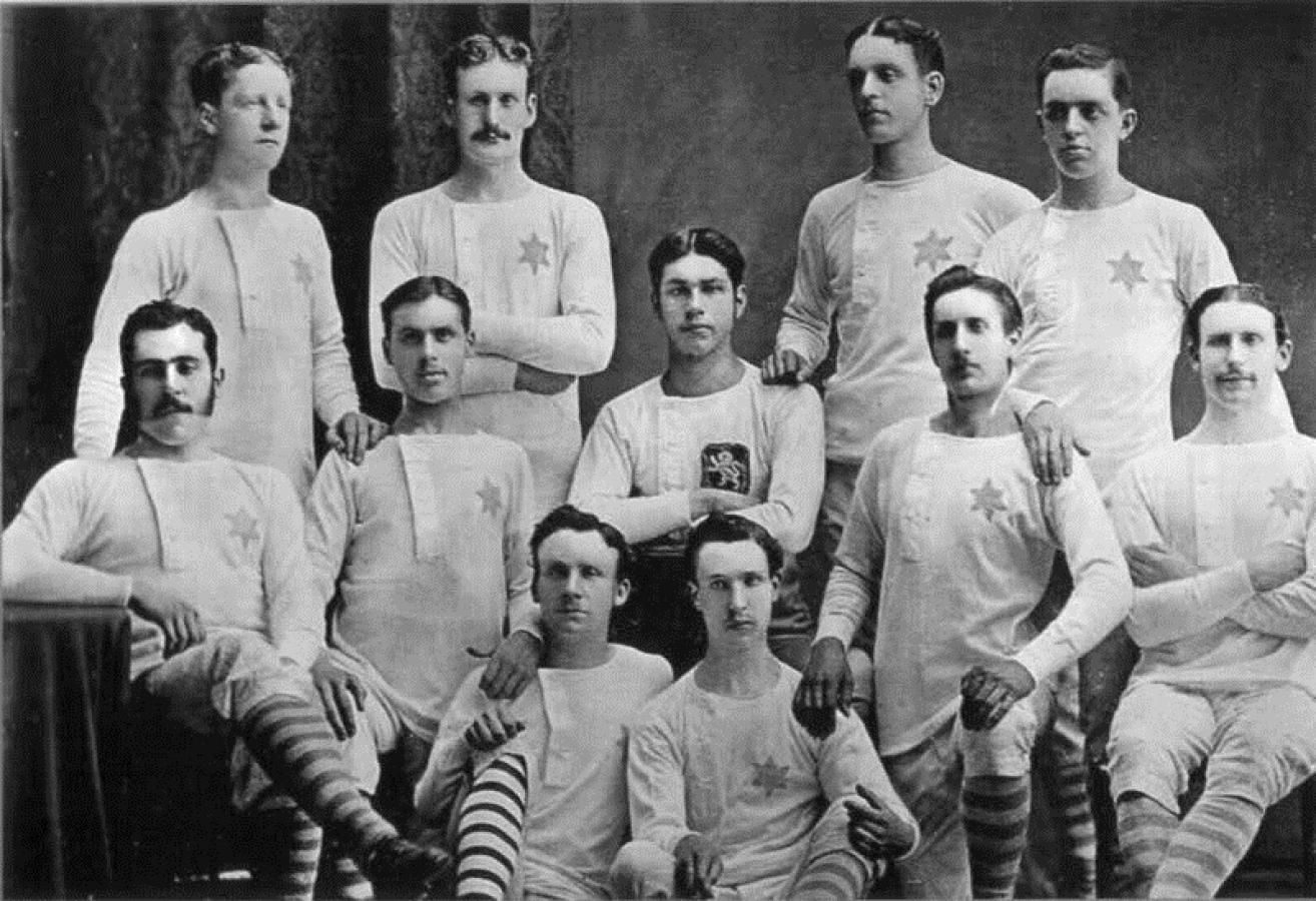Imagen El equipo que disputó la final de la copa Escocia en 1877