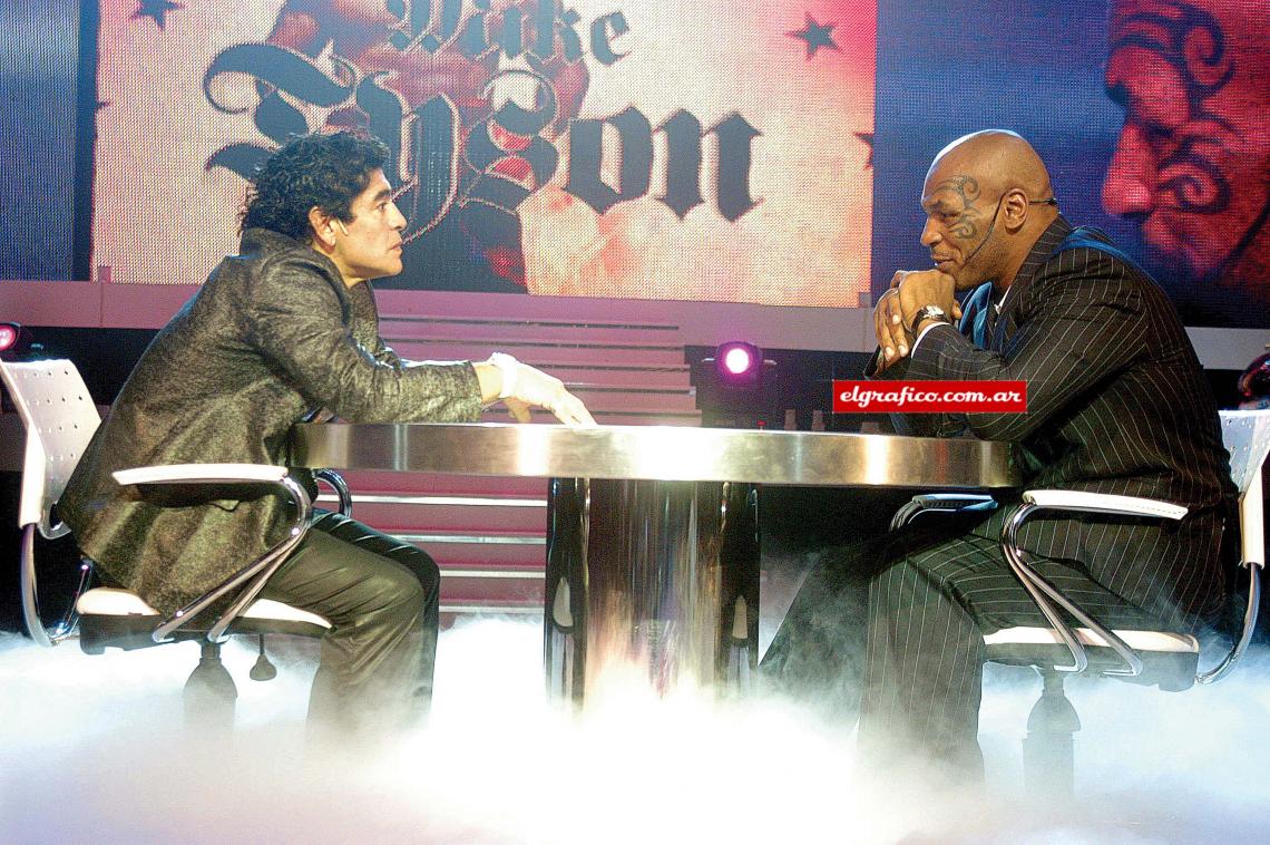 Imagen El reportaje mano a mano de Diego con Tyson fue furor en audiencia. “Somos iguales”, confesó Mike. 